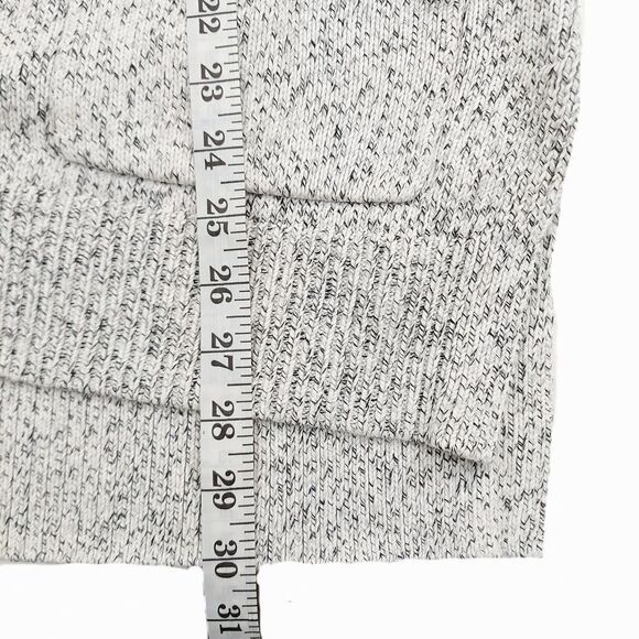 Madewell Open Cardigan Sweater Womens Small Gray Marled Long Sleeve 100% Cotton - Picture 13 of 13